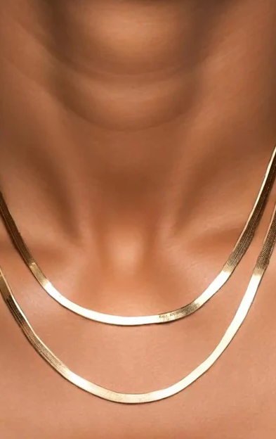 Herringbone Necklace: The Sleek Statement of Timeless Elegance